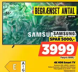 Power SAMSUNG 4K HDR Smart TV tilbud