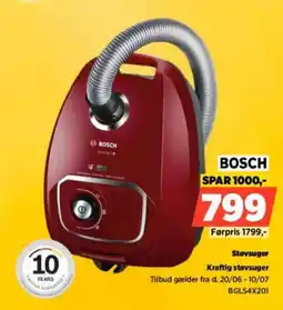 Power BOSCH Støvsuger Kraftig støvsuger tilbud