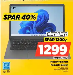Power Pixel 14" Baerbar Kompakt Design tilbud