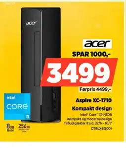 Power Acer aspire xc-1710 kompakt design tilbud