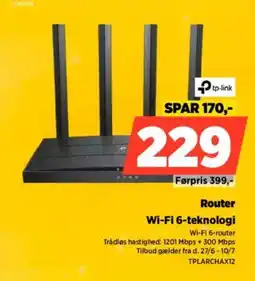 Power Router Wi-Fi 6-teknologi tilbud
