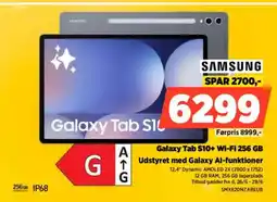 Power SAMSUNG Galaxy Tab S10+ Wi-Fi 256 GB Udstyret med Galaxy Al-funktioner tilbud
