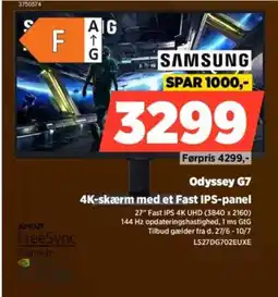 Power SAMSUNG Odys 4K-skærm med et Fast IPS-panel tilbud