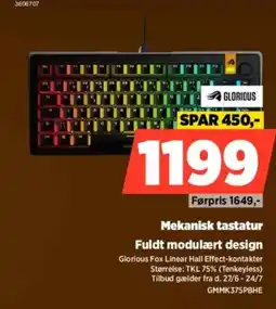 Power Mekanisk tastatur Fuldt modulært design tilbud