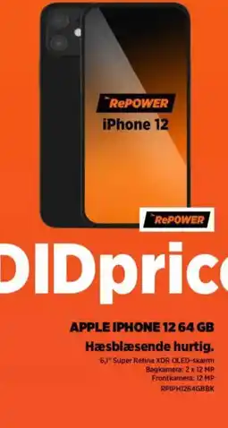 Power APPLE IPHONE 12 64 GB Hæsblæsende hurtig. tilbud