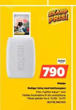 Power Instax rediger fotos med telefonappen tilbud