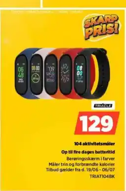 Power TRIACLE 104 aktivitetsmåler Op til fire dages batteritid tilbud