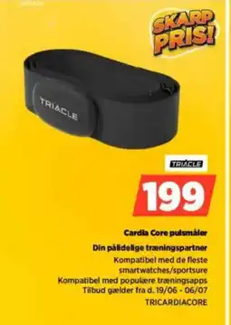 Power TRIACLE Cardia Core pulsmåler Din pålidelige træningspartner tilbud