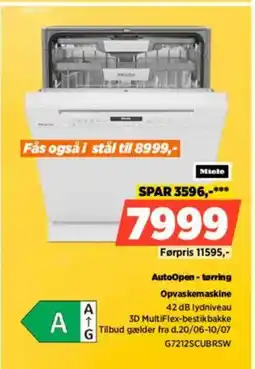 Power Miele AutoOpen-terring Opvaskemaskine tilbud
