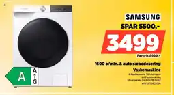 Power SAMSUNG 1600 o/min. & auto sæbedosering tilbud