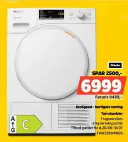 Power Miele EcoSpeed-Hurtigere Terring Torretumbler tilbud