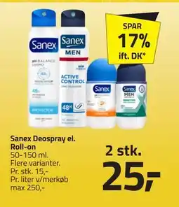 Fleggaard Sanex Deospray el. Roll-on tilbud