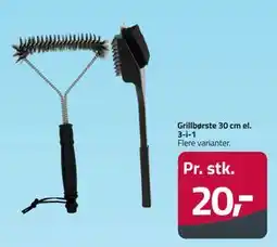Fleggaard Grillbørste 30 cm el. 3-i-1 tilbud