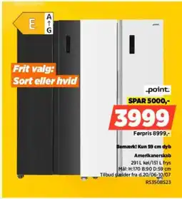Power Point bemærk! kun 59 cm dyb tilbud