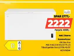 Power Kulz inkl. 2 kurve kummefryser tilbud