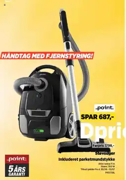 Power Støvsuger Inkluderet parketmundstykke tilbud