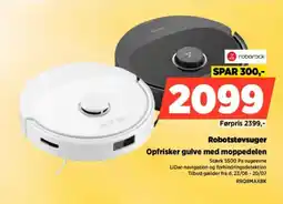 Power Roborock robotstøvsuger opfrisker gulve med moppedelen tilbud