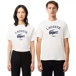 Sport 24 Lacoste Signature Print T-shirt Unisex tilbud