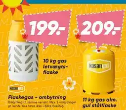 Bilka Flaskegas ombytning tilbud