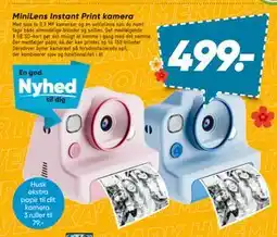 Bilka MiniLens Instant Print kamera, DKK 499 tilbud