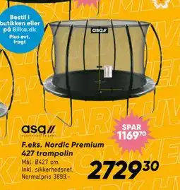 Bilka Nordic Premium 427 trampolin, DKK 2729.3 tilbud