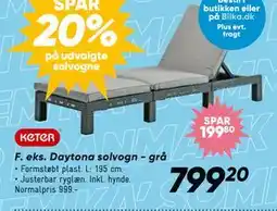 Bilka Daytona solvogn - grå, DKK 799.2 tilbud