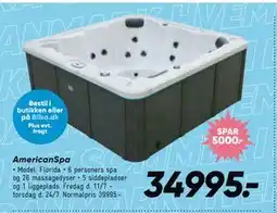 Bilka AmericanSpa, DKK 34995 tilbud
