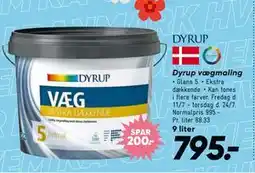Bilka Dyrup vægmaling, DKK 795 tilbud