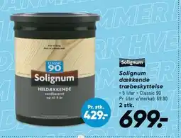 Bilka Solignum dækkende træbeskyttelse, DKK 699 tilbud