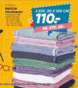 Bilka MAISON håndklæder, DKK 110 tilbud