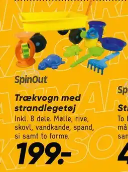 Bilka Trækvogn med strandlegetøj, DKK 199 tilbud