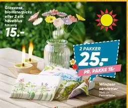 Bilka Windsor servietter, DKK 25 tilbud