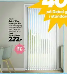Bilka Debel Line lamelgardin, DKK 222 tilbud