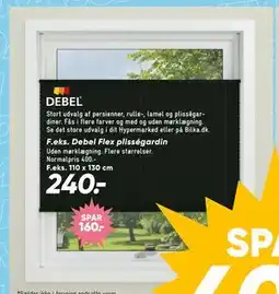 Bilka Debel Flex plisségardin, DKK 240 tilbud