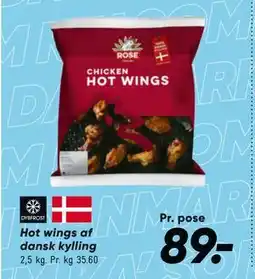 Bilka Hot wings af dansk kylling, DKK 89 tilbud