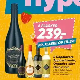 Bilka Il Capolavoro Appassimento, Organico eller Orso D’oro, DKK 239 tilbud