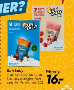Bilka Sun Lolly, DKK 16 tilbud