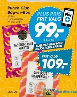 Bilka Punch Club Bag-in-Box, DKK 109, App-pris tilbud