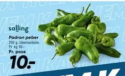 Bilka Padron peber, DKK 10 tilbud