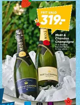 Bilka Moët & Chandon Champagne, DKK 319 tilbud