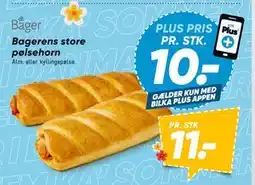 Bilka Bagerens store pølsehorn, DKK 11, App-pris tilbud