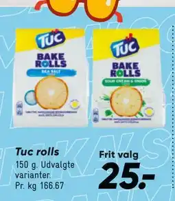 Bilka Tuc rolls, DKK 25 tilbud