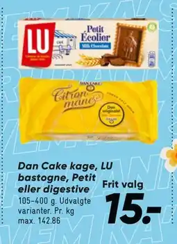 Bilka Dan Cake kage, LU bastogne, Petit eller digestive, DKK 15 tilbud
