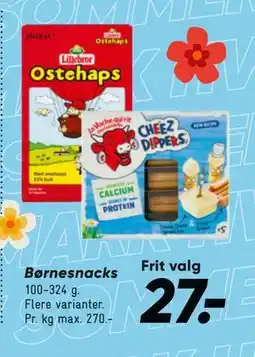Bilka Børnesnacks, DKK 27 tilbud