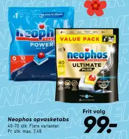 Bilka Neophos opvasketabs, DKK 99 tilbud