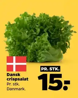 Netto Dansk crispsalat, DKK 15 tilbud