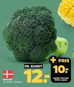 Netto Broccoli, DKK 12, App-pris tilbud