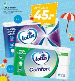 Bilka Lotus papir, DKK 45 tilbud
