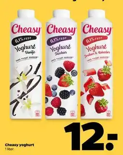 Netto Cheasy yoghurt, DKK 12 tilbud