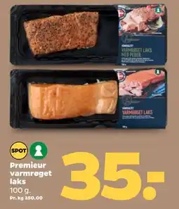 Netto Premieur varmrøget laks, DKK 35 tilbud